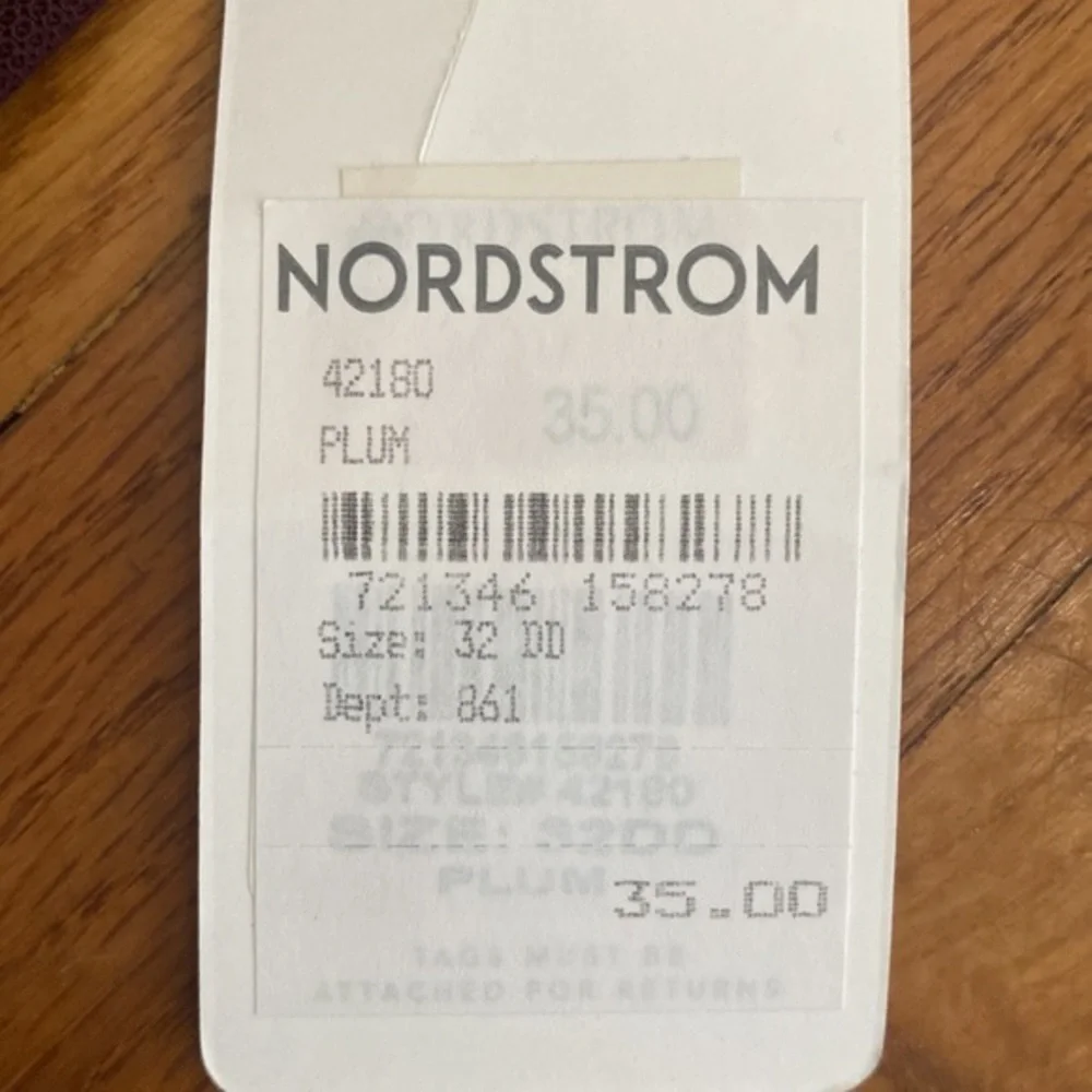 NWT Lively Mesh Bra‎ in Plum (Purple). Size 32DD, Style 42180, From Nordstrom